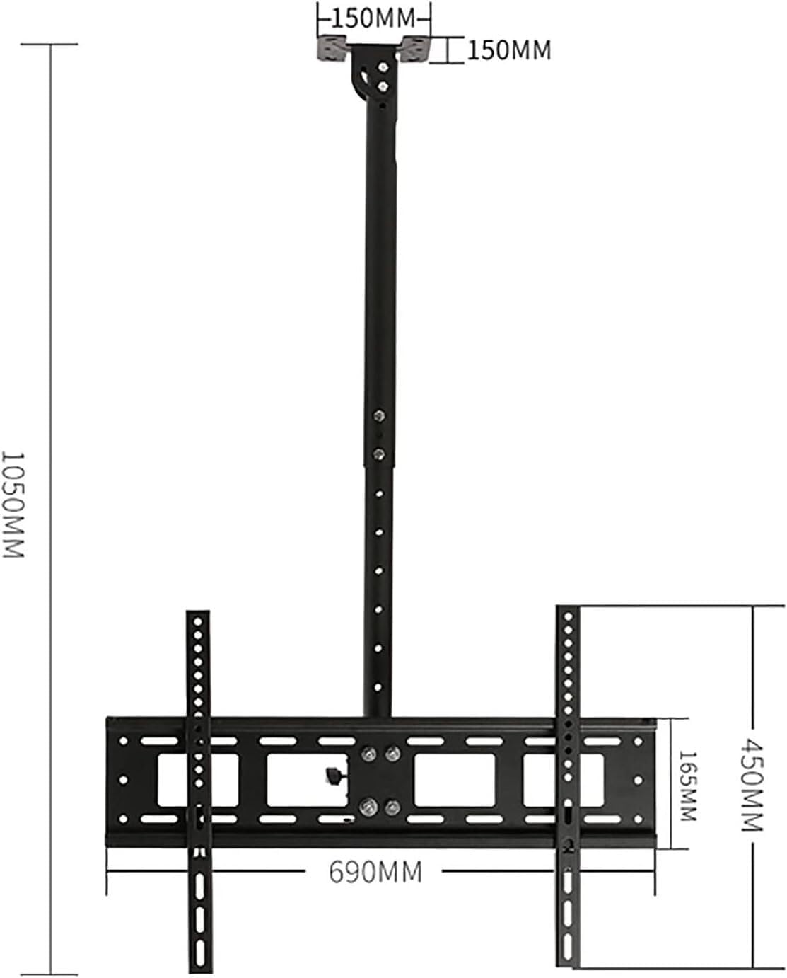 tv Wall Mount' Telescopic TV Bracket TV Wall Mount Ceiling TV Mount Bracket, Full Motion 360 Deg Rotation Tilt Swivel TV Mount, Can 90° Flip Down Folding tv Mount Wall Mount tv Bra