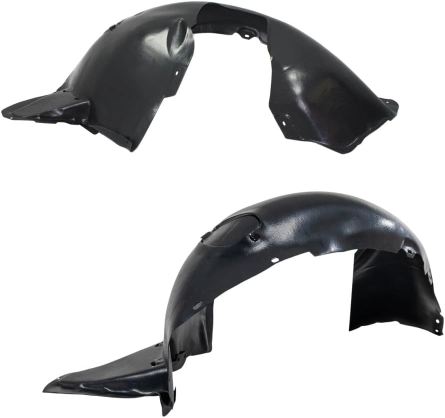 KarParts360 for Volkswagen Passat 2012 2013 2014 2015 Fender Liner Driver and Passenger Side | Pair | Front | Made of Plastic | Replacement for VW1248123, VW1249123