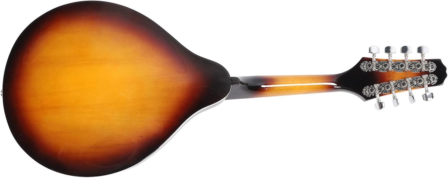 8 String Mandolin Acoustic, Mandolin Instrument Set Acoustic Mahogany Right Handed Professional Beginners with Strings Bag Picks Cleaning Cloth