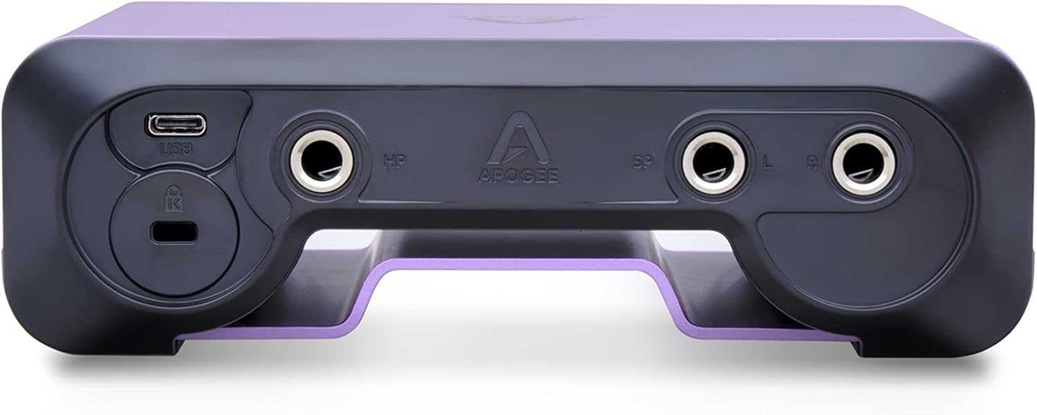 Apogee Boom USB Audio Interface For Musicians, Podcasters, and Streamers- Featuring 2 channels, Studio Microphone Pre Amp, 24bit/192kHz sample rate, hardware DSP, Headphone Amp, and Ableton Live Lite
