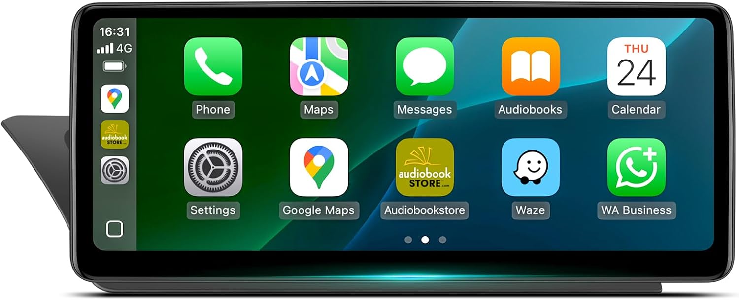 10.25 Inch Wireless CarPlay Android Auto Touch Screen for Audi A4 /S4/ A5/ S5 /RS4/ RS5/ B8/ B8.5 |2009-2016 Concert&Symphony System Support Original Camera USB Video Playback Mirroring