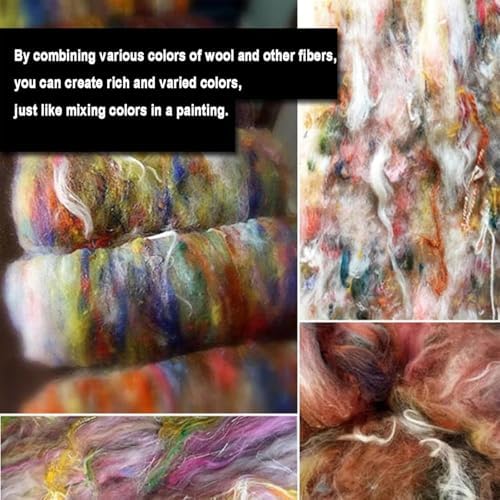 Manual Wool Carding Machine,with Adjustable Roller,DIY Felt Maker,High Efficiency,for Fiber Blending and Cleaning