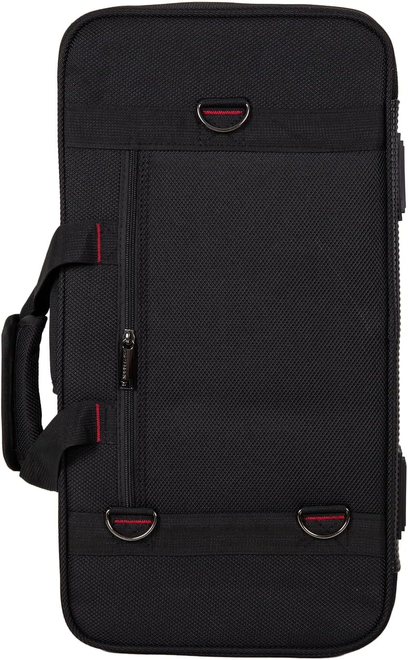 Crossrock Bb Trumpet Foam Case | Lightweight Black Gig Bag with Modern Fabric, Plush Interior & Storage Compartments (CRP300TRBK-R)