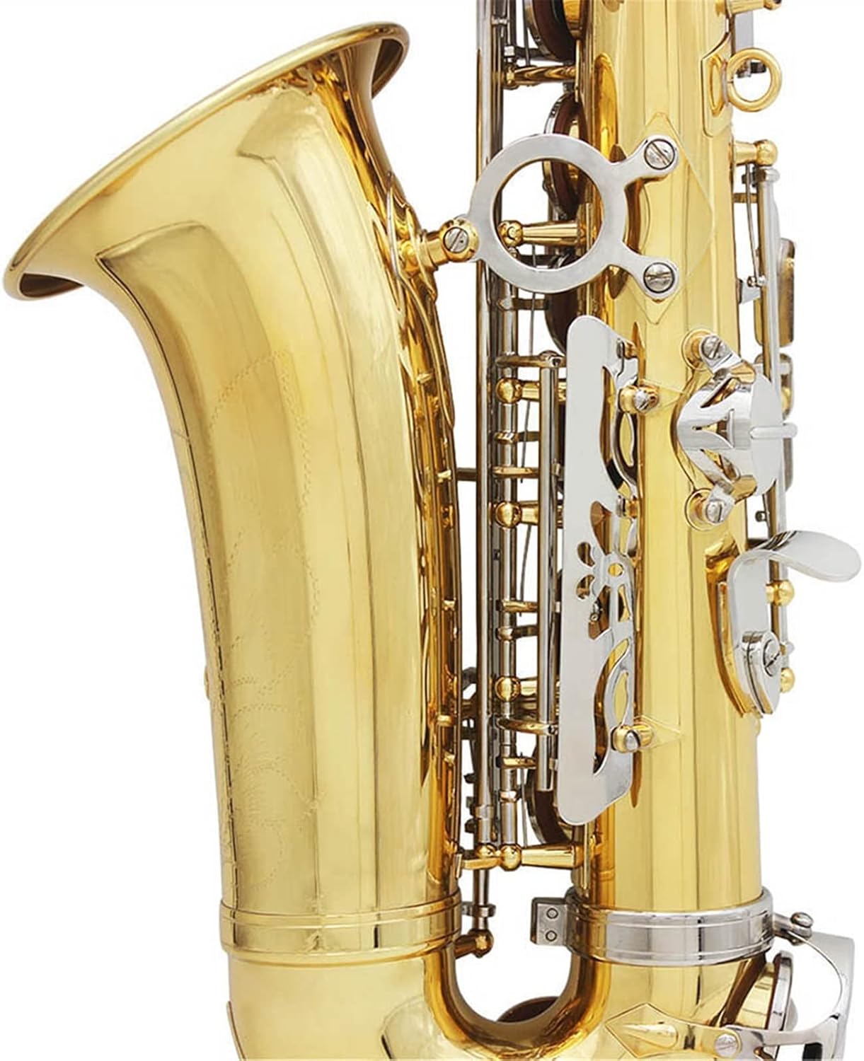 EB Alto Saxophone E Flat Sax Musical Woodwind Instrument with Leather Case Mouthpiece Reeds