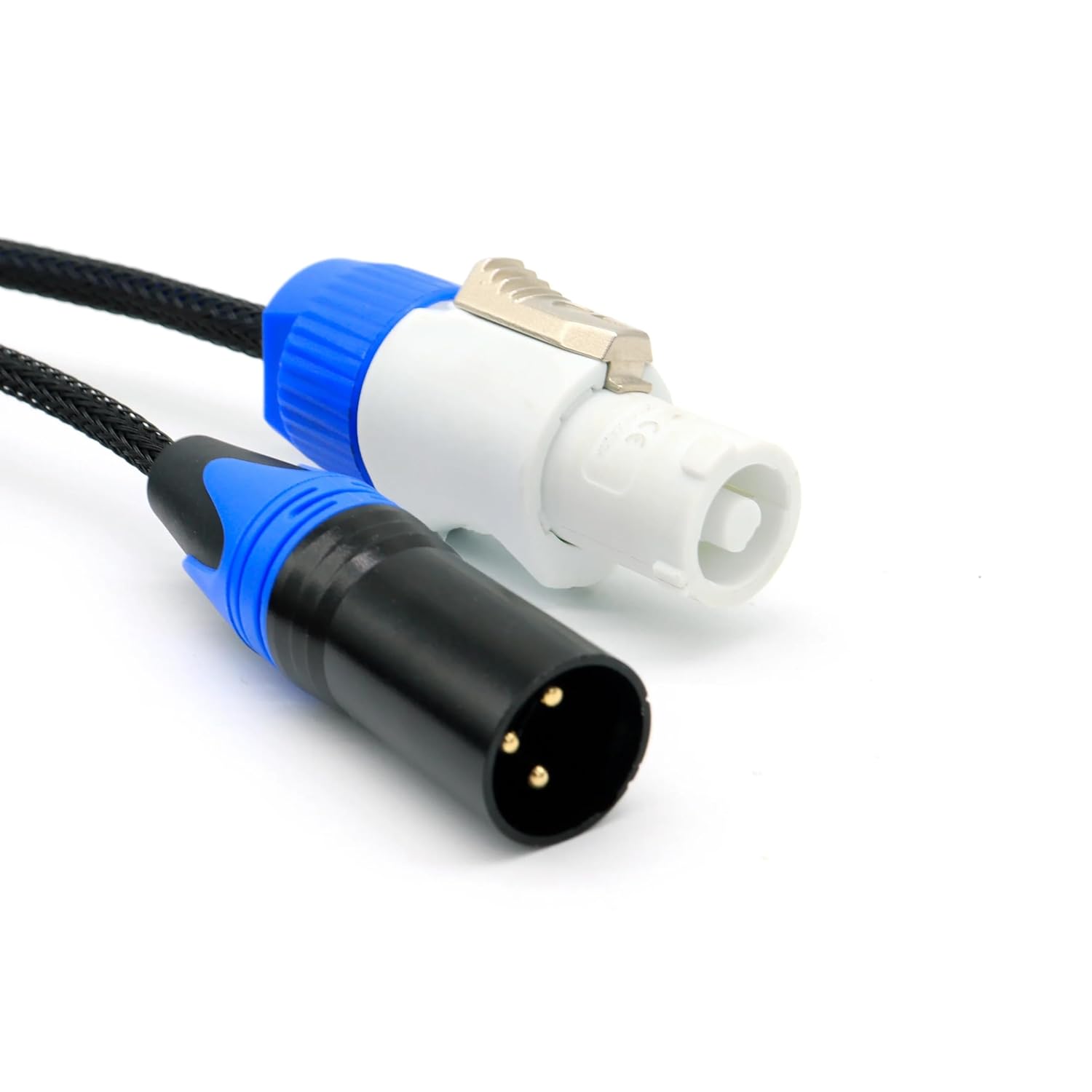 CON/XLR Power and Audio Combo Cable – XLR Male to Female for Stage Lighting Power in/Out(5m)