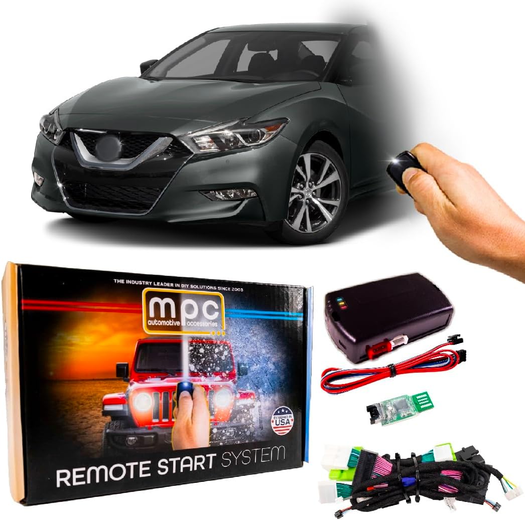 MPC Remote Start Kit Compatible with Nissan Maxima 2016-2023 || Plug and Play || Push Lock 3X to Start || Push to Start || USA Tech Support