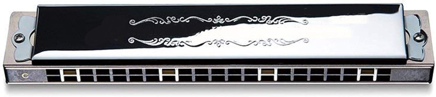 SUOFEILAIMU 21 Holes Tremolo Harmonica Key of C Harp Brass Reeds Wood/ABS Comb Musical Instruments (Color : Key of G)