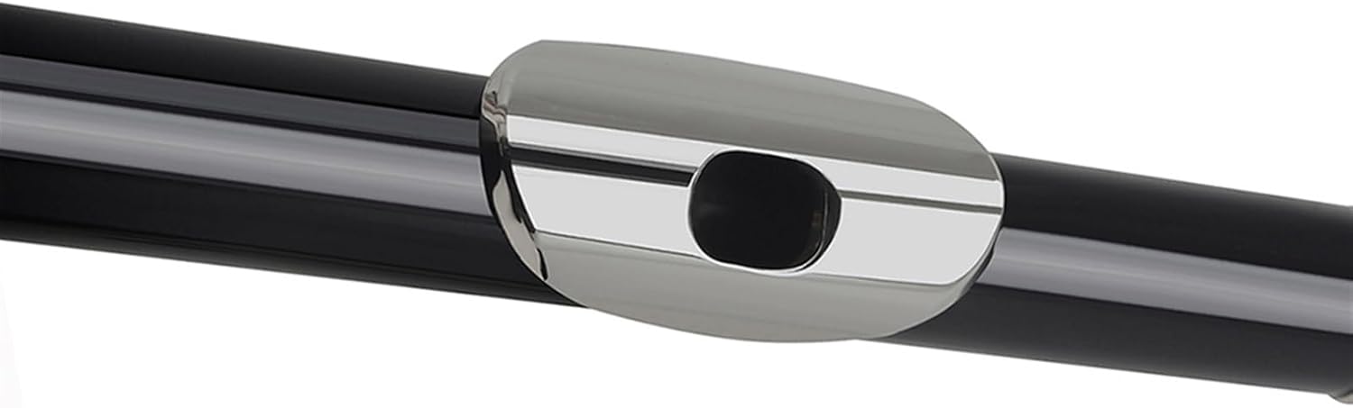 Flute Black 16-Hole Flute Woodwind Closed Key Plus E Key C Nickel-Plated Flute with Music Box Flutes Musical Instruments