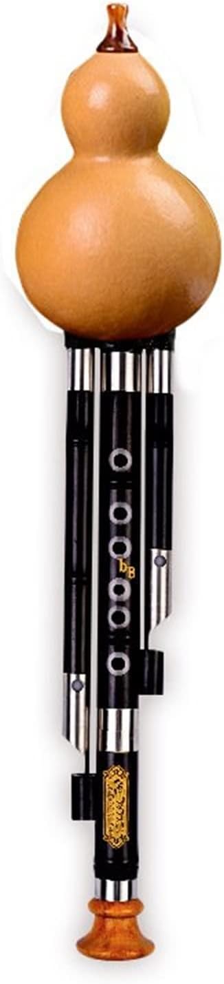 FLFL Hulusi Ebony Inlaid Hole Cucurbit Flute Musical Instrument Cucurbit Flute (Color : 02, Size : BB)