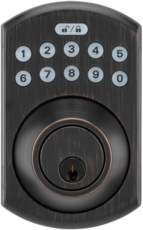 LockState RemoteLock Residential WiFi Deadbolt Smart Lock Tuscany Bronze 3505