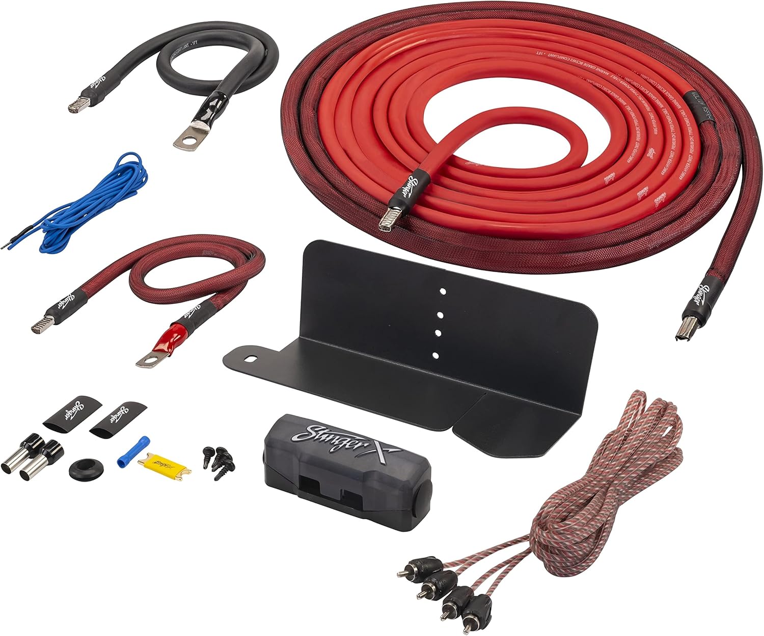 STINGER Complete Amplifier Wiring Kit for Bronco (2021+) with X-Link - 4 Gauge