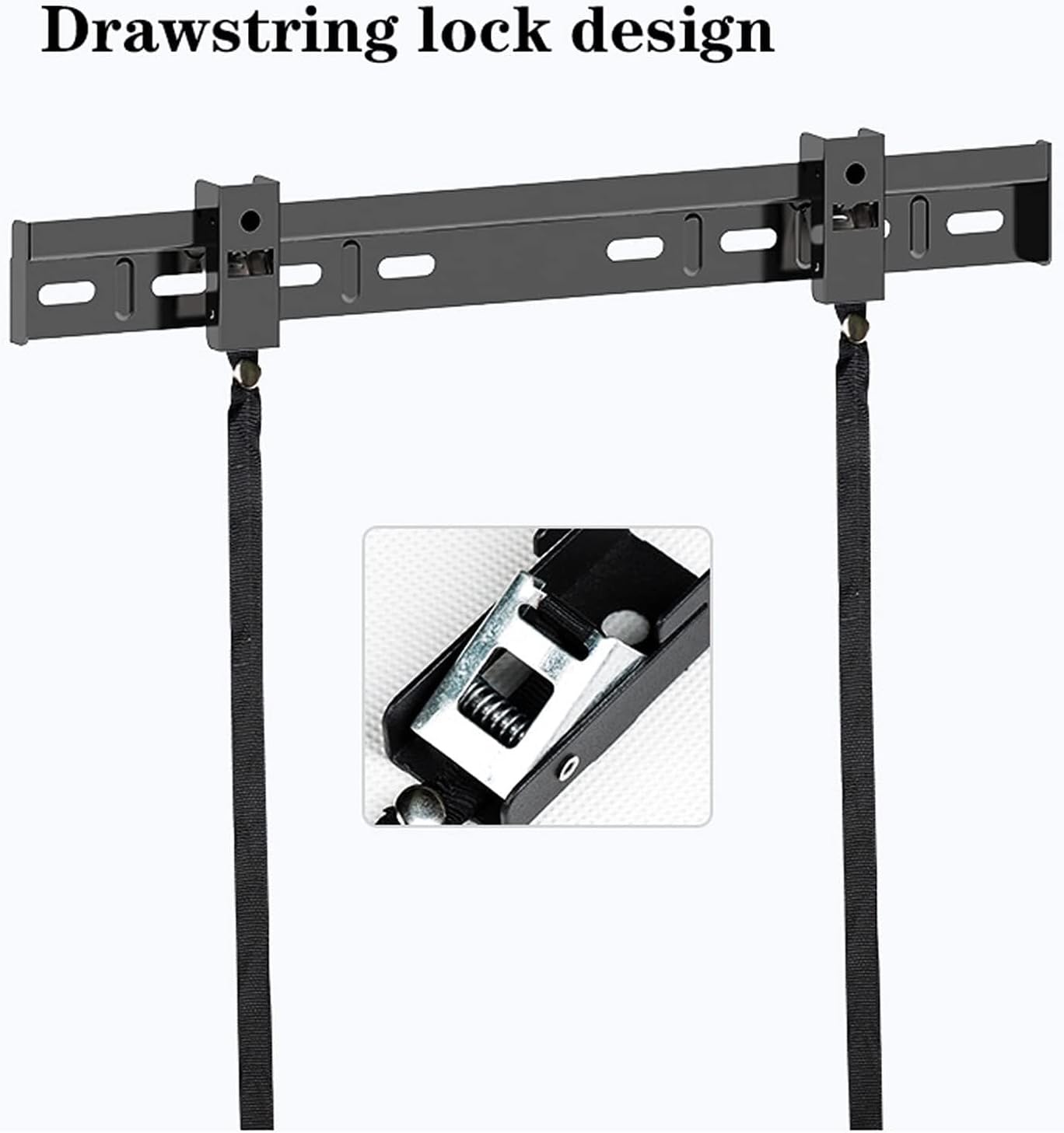 TV Wall Mount Bracket with Low Profile Design Antidropping Corners and Double Hooks Green2 Television Stand Base Stand