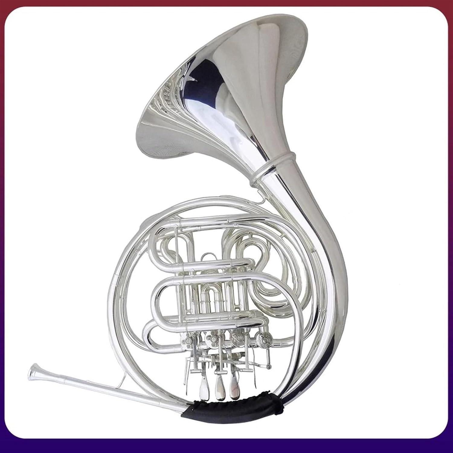 Brass French Horn F/Bb Double French Horn Musical Instruments Divided Silver Plated With Case Mouthpiece Copper Material