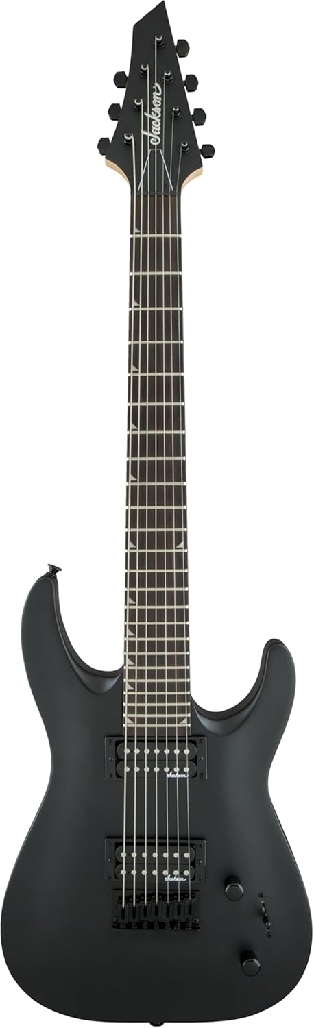 Jackson JS22-7 Dinky 7-string Electric Guitar - Satin Black