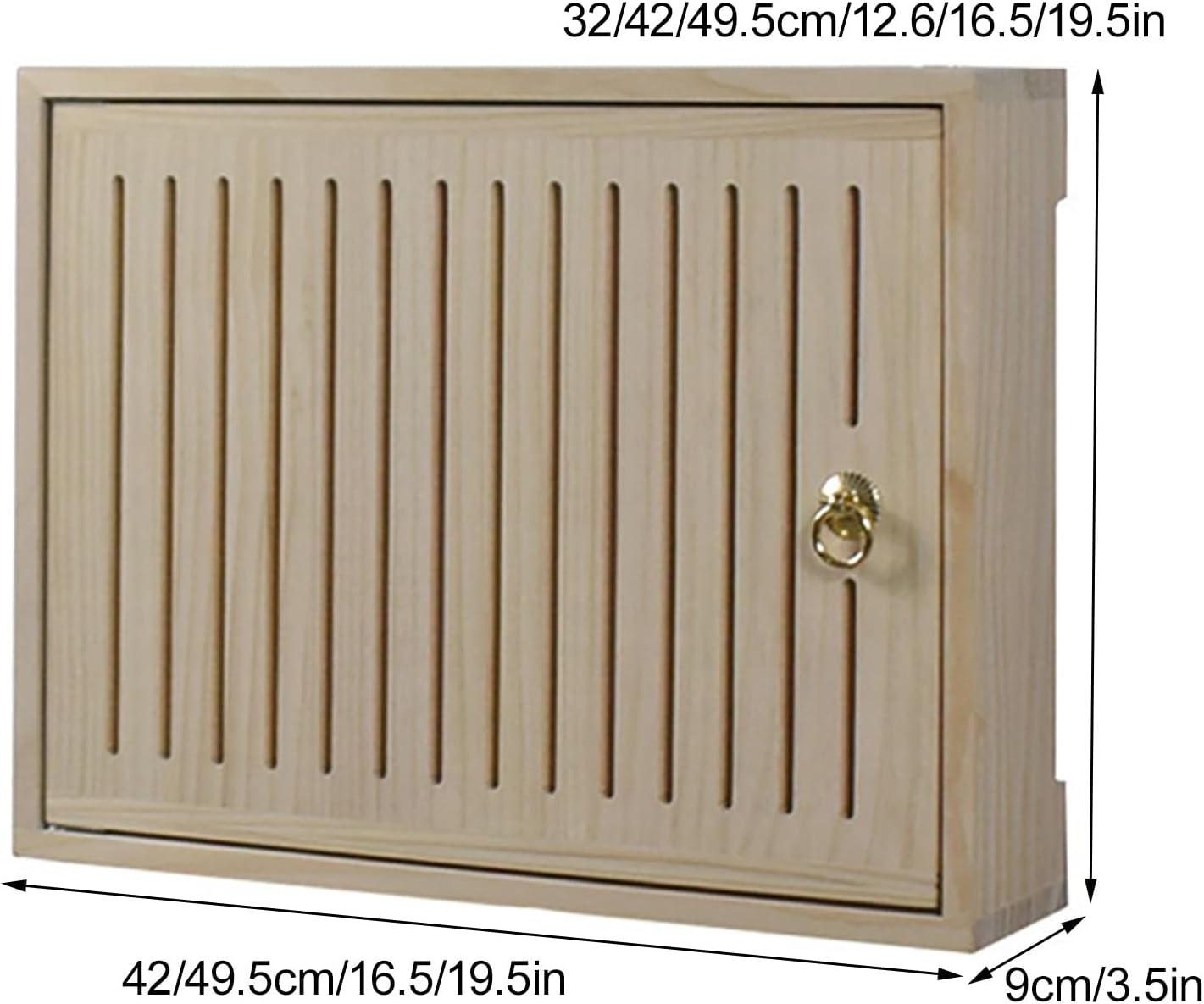 Wall Mounted WiFi Box Hider, Projector Shelf, Power Strip Cable Management Hider Rack by Solid Wood, Router Cabinet for Wall, Office and Home(Black,19.5 * 3.5 * 16.8in)