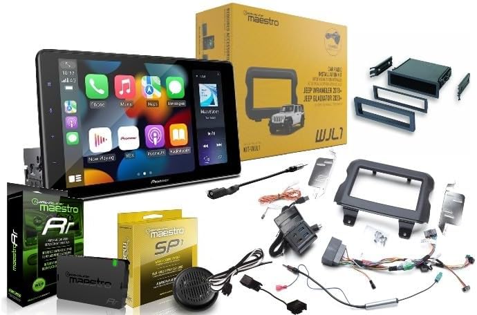 Pioneer DMH-WT3800NEX Digital Media Receiver Bundled with + (1) Maestro with WJL1 Installation Kit Compatible with Jeep Gladiator & Wrangler