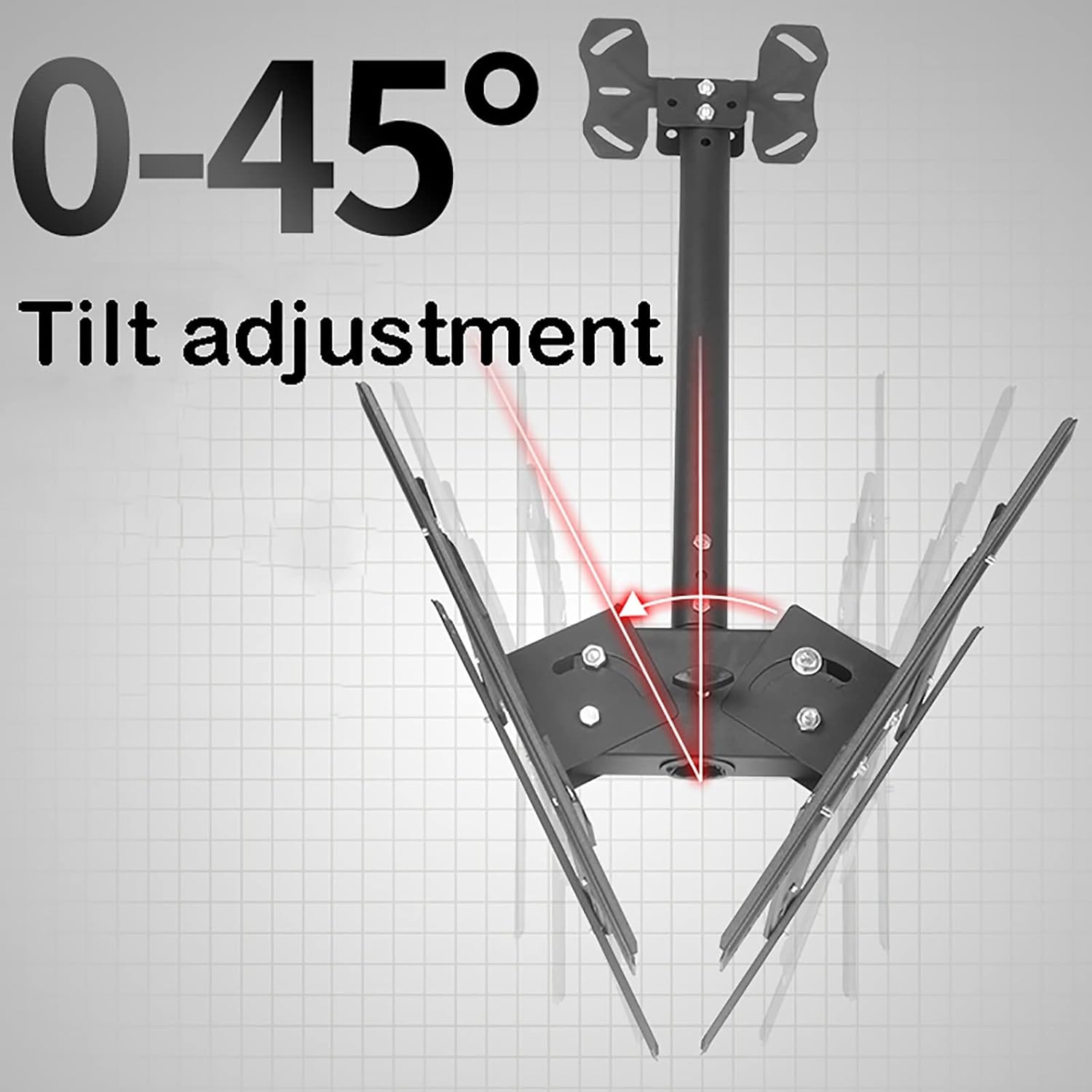 TV Stand,TV Ceiling Mount, TV Wall Mount Bracket Fits 20-32 Inch TV Flat Screen Display, 360° Rotation Swivel Tilt Full Motion Ceiling TV Bracket (Size : 1.5m)