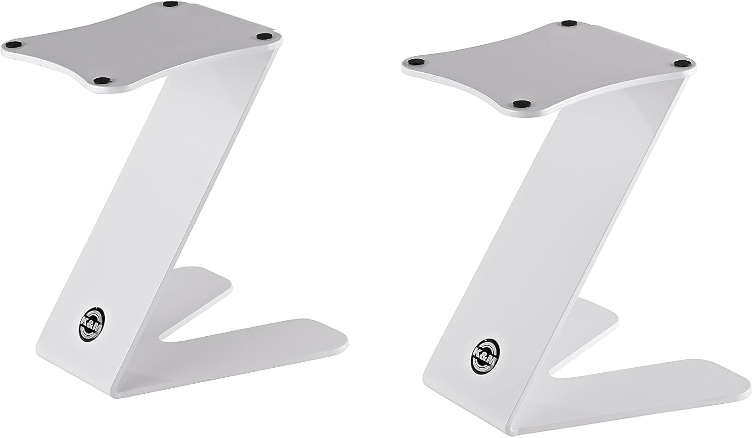 K&M 26773 Desktop Monitor Stand, Z Stand, Color: White