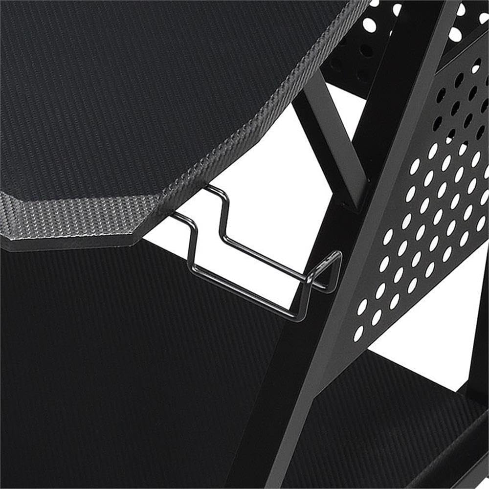 Acme Furniture Metal and Wooden Music Desk with Wheels, Black