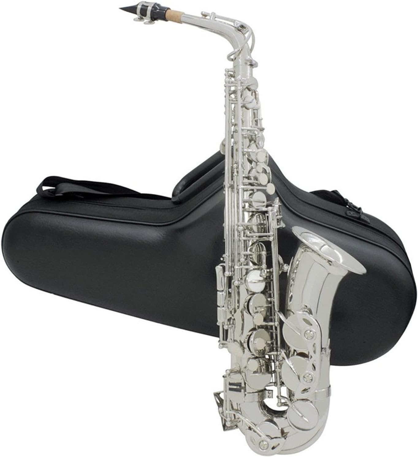 EB Alto Saxophone Lacquered Gold E-Flat Sax Brass Carved Pattern Woodwind Instrument with Accessories (Color : 3)