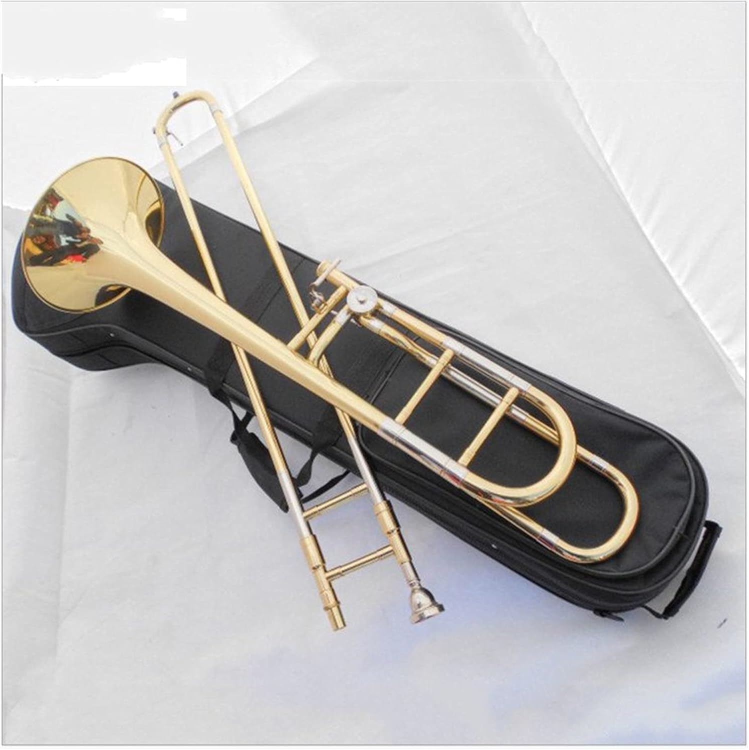 Student Trombone Trombone Tenor Bb/F Key Great Technique Sound Professional Brass Body Trombone Kit