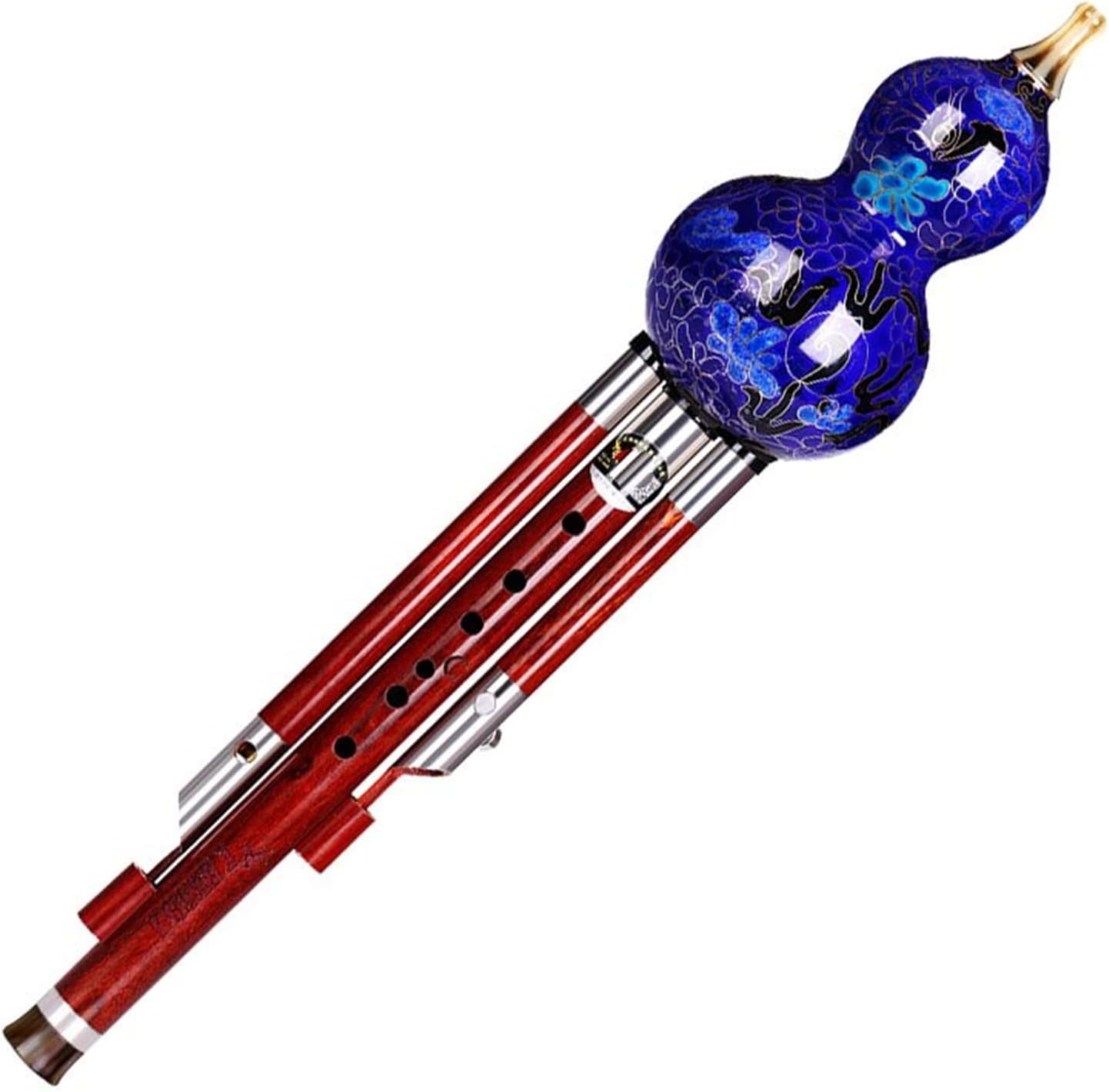 FLFL Hulusi Blue Mahogany Cucurbit Flute Playing Type C Flat B Cucurbit Musical Instrument (Color : C)