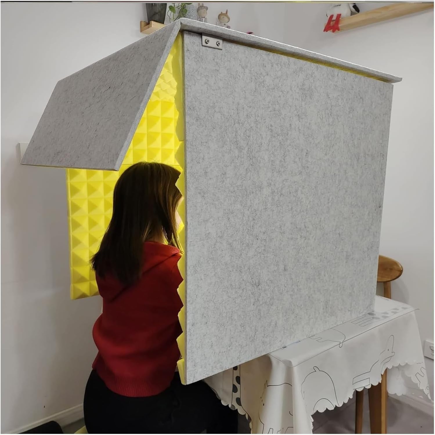 V3VOGUE Recording Booth Portable Soundproof Box Booth Portable Foldable Recording Vocal Booth Studio Equipment Vocal Booth - Recording Booth for Home Studio Music Bedroom Vocal Booth Soundproof