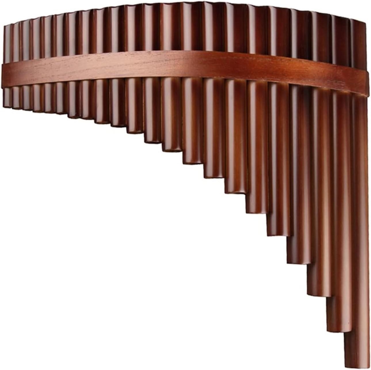 Woodwind Musical Instruments 22 Pipes Pan Flute G Key Pan Pipes Bamboo Pan Flute (Color : Left-Hand)