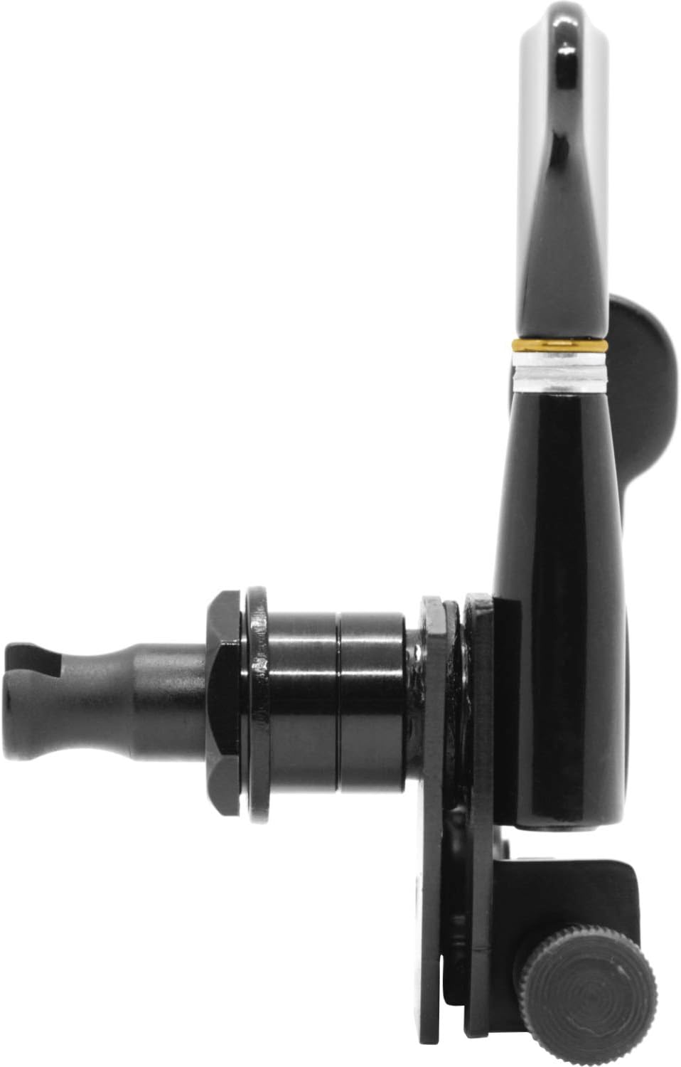 Hipshot GB7 Bass Xtender Bass Side Black Bundle with a Lumintrail Polishing Cloth