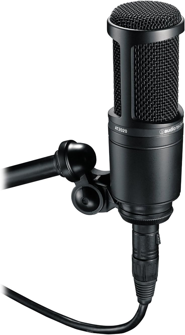 Audio-Technica AT2020 Cardioid Condenser Microphone (Renewed)