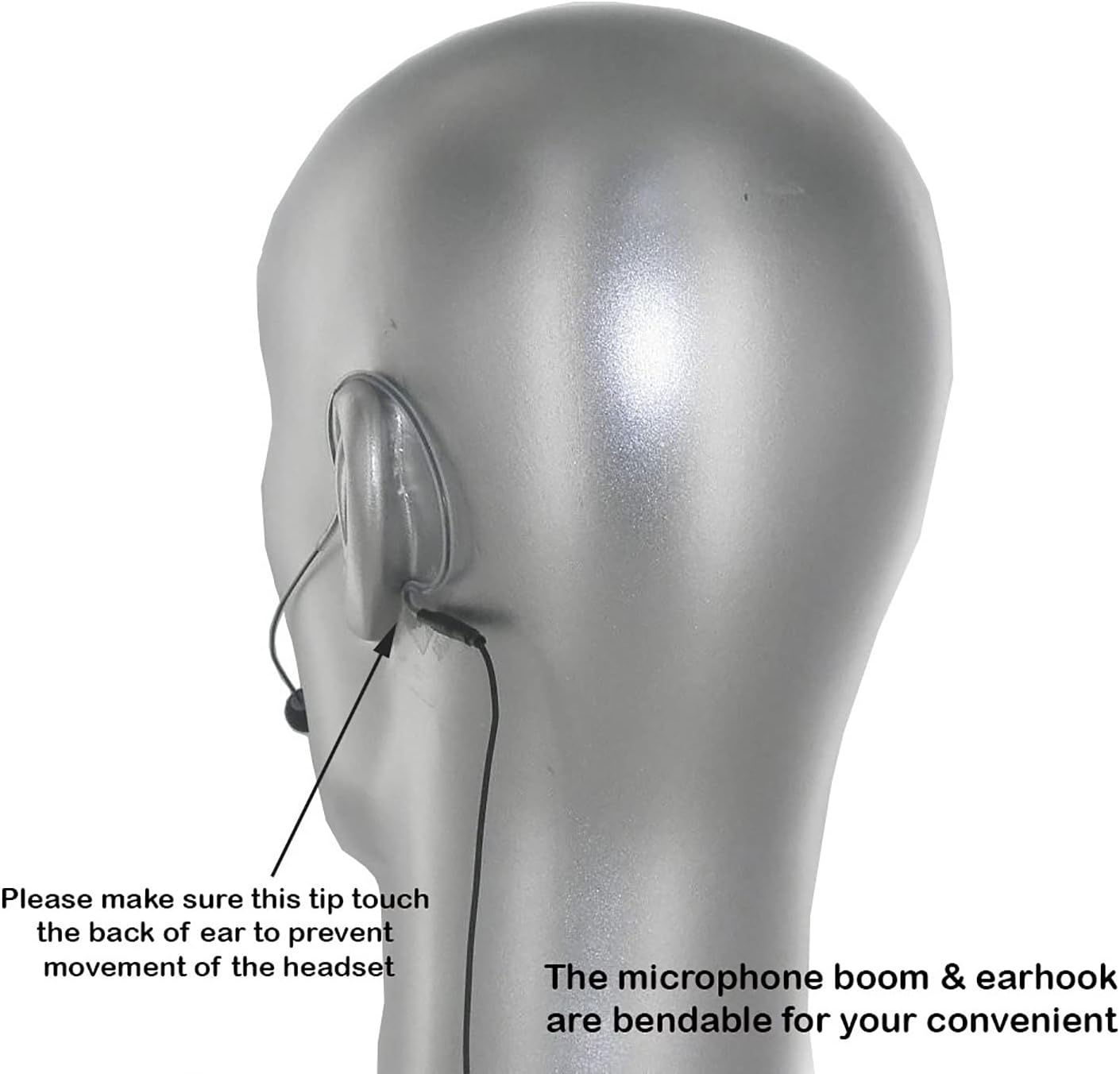 AVL630BSH4 Black Color Mini Headset Mic for Shure Wireless Microphone