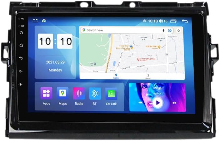 Android Car Stereo for Toyota Estima 2006-2012,9 inch IPS Touchscreen with Upgrade Wireless CarPlay & Android Auto,WiFi/GPS,Support SWC and Subwoofer,4-Core 1+32G