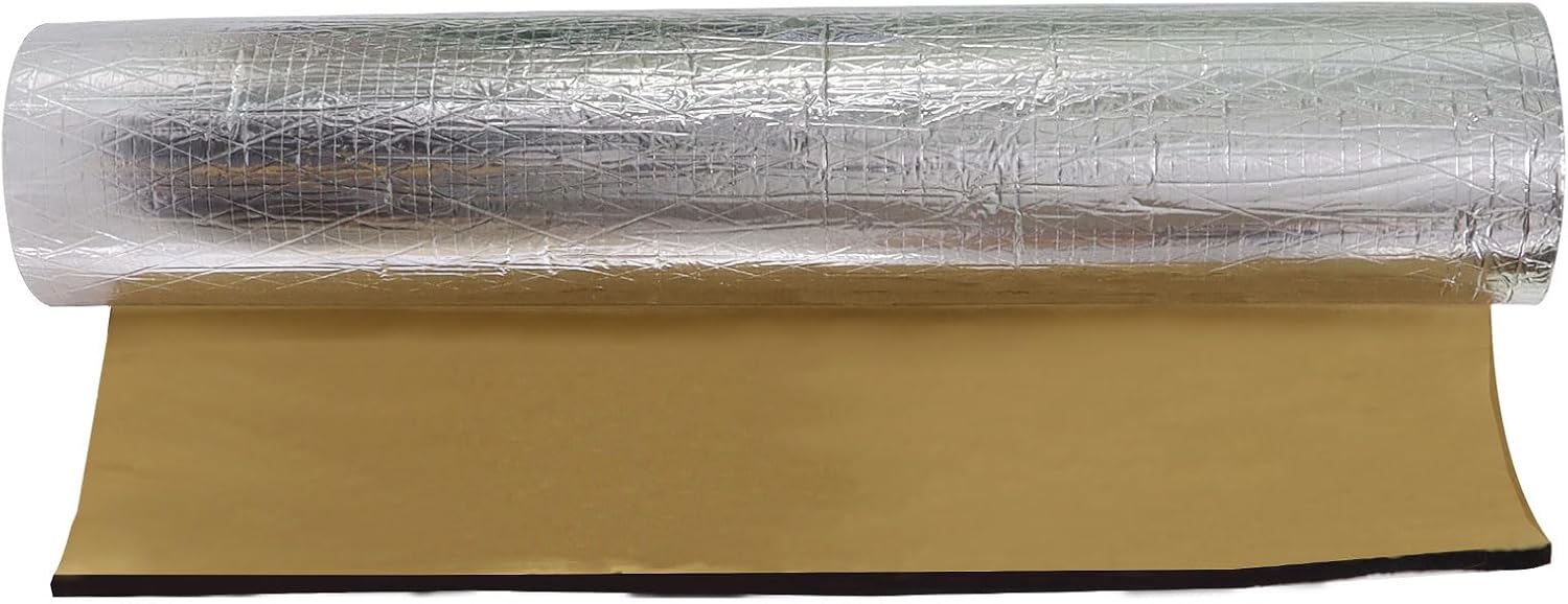 590 mil Auto Boat Sound Deadening with Adhesive 15 mm Closed Foam Reduce Noise &Vibration Car Heat Insulation Roll (65