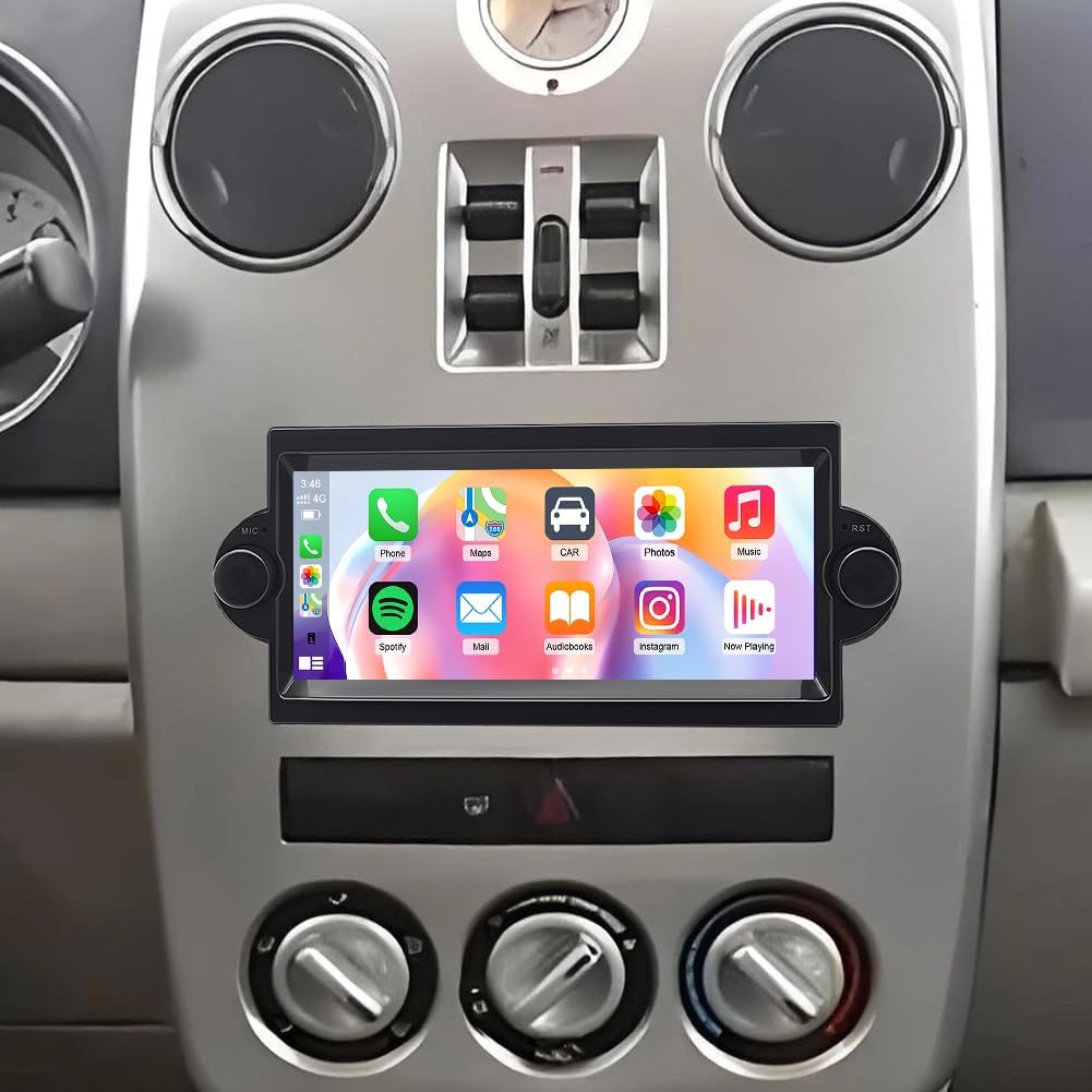 Double Din Car Stereo Upgrade Radio for Chrysler PT Cruiser 2006-2008 with Carplay Android Auto,6.86