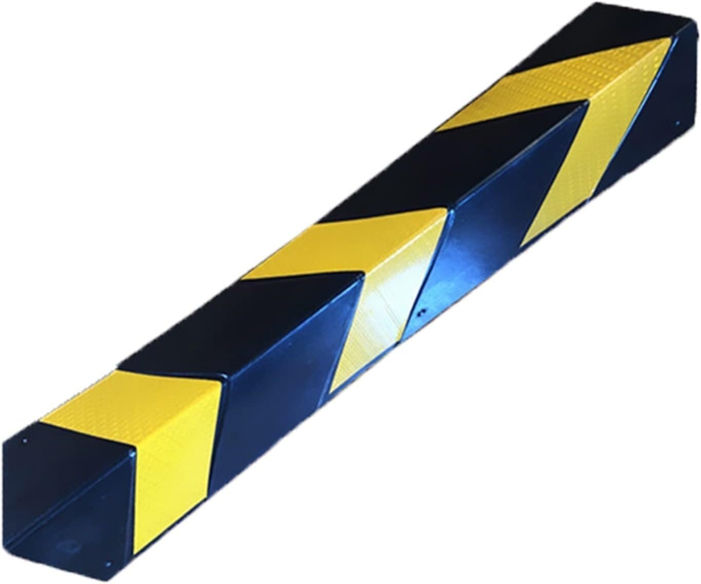 Garage Wall Protector Reflective Wall Edge Protector, Garage Wall Protection Rubber, Car Parking and Warehouse, Reflective Yellow Strip for Parking Garages(Black+yellow-150cm,12pcs)
