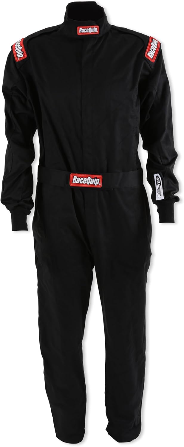 RaceQuip® 130908RQP Chevron-1 Driving Suit - SFI 3.2A/1 - Black - 3XL