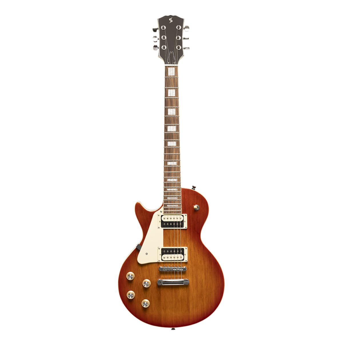 Stagg SEL-STD VSB LH Standard Series Left Handed Electric Guitar l Solid Mahogany Body l Archtop l Violin Sunburst Finish