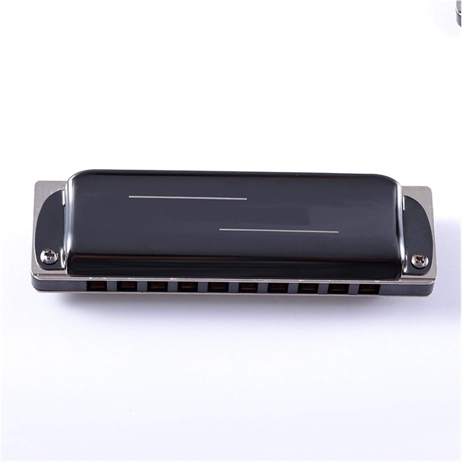 SUOFEILAIMU Harmonica 10 Holes Diatonic Blues Harp Professional Harmonica Key of C/D/E/F/GA/Bb KS-10BH Black (Color : Key of Bb)
