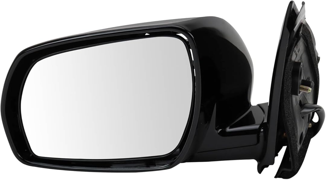 TRQ Driver Side Power Mirror without Heat with Memory Smooth Black Compatible with 2005-2007 Nissan Murano NI1320179