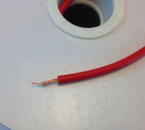 300FT Quality (RED) Audio MIC. Cable 1 Conductor Shielded ROLL Flexible 100% Copper Stranded