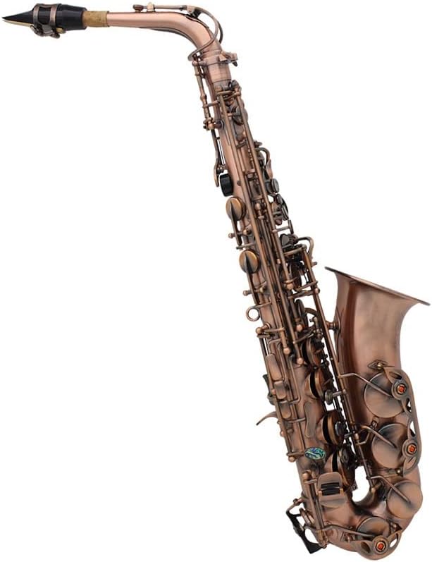 EB E-Flat Alto Saxophone Sax Abalone Shell Key Carve Pattern