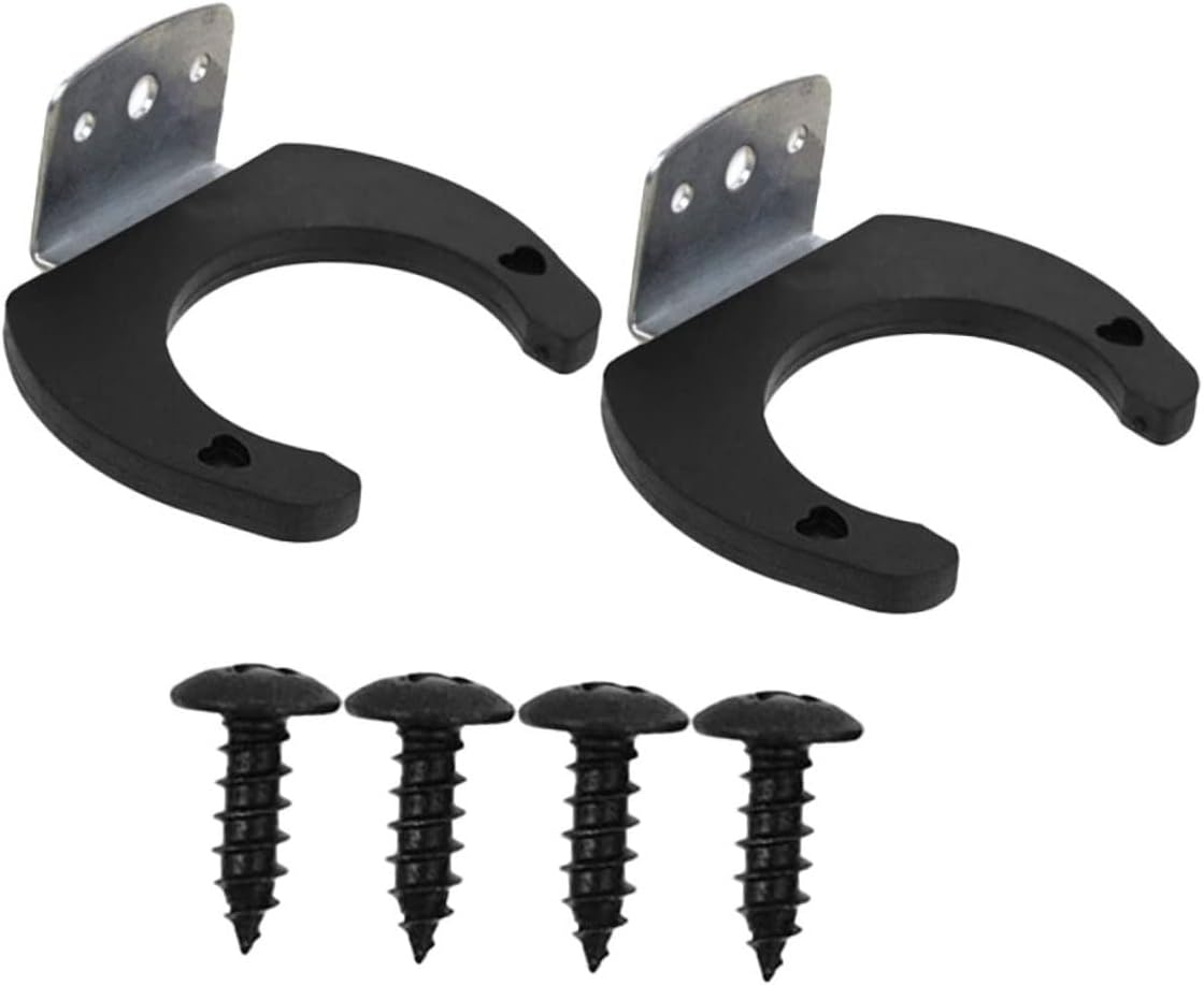 2pcs Holder Mic Mounted Ktv Hanger Racks Accessories Microphone Rack Mount Family Hangers Hooks Bracket Stands Wall Home Supplies Wall- Office Wall-Mounted Hanging Hook Wireless Stands