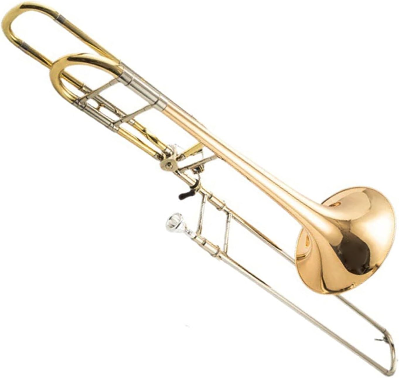 Tenor B flat trombone instrument gold tung material