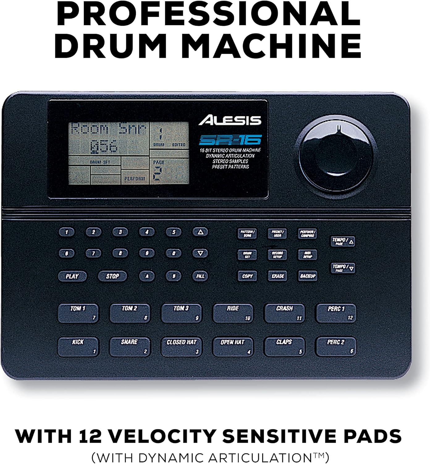 Alesis SR-16 Drum Machine + Hosa MIDI Cable