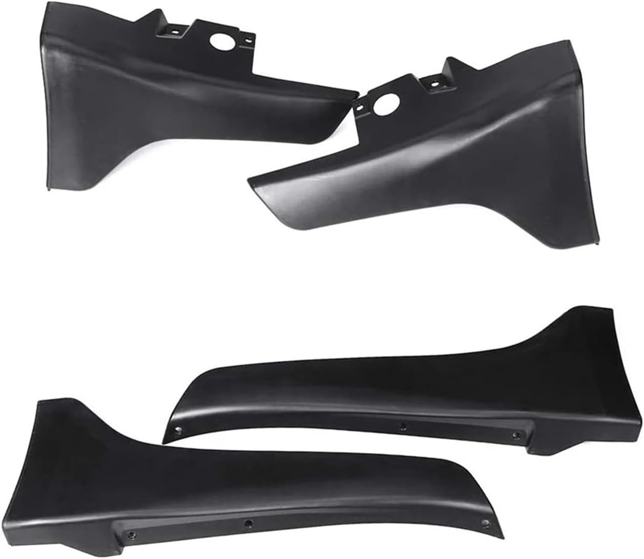 Car Bumper Lip Fender Splash Mud Flaps Guards Guard Angle Corner Protection Compatible For Infiniti Q50 2014-2017 Front + Rear