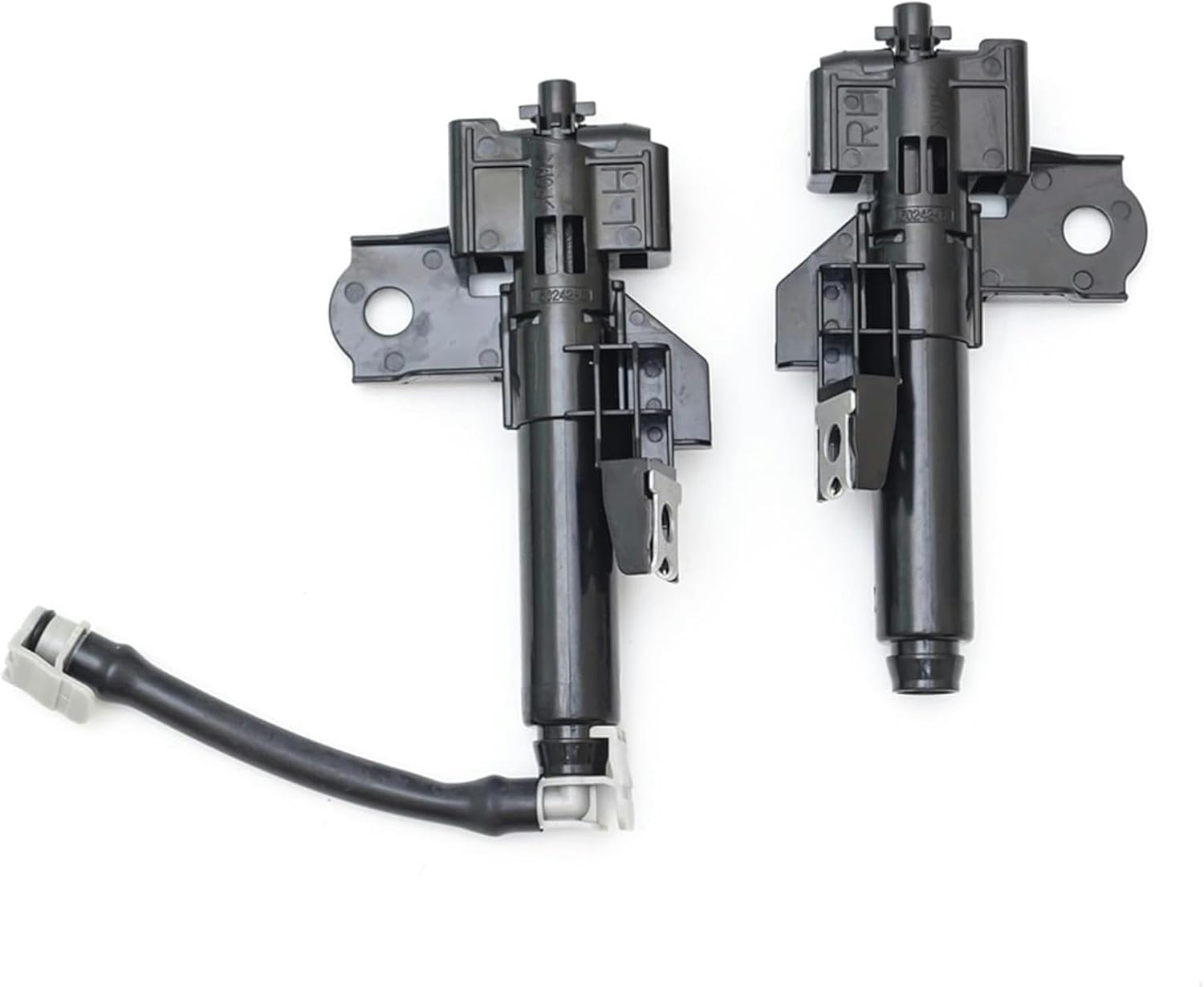 Car Headlight Washer Nozzle 2Pcs Car Headlight Washer Nozzle Head Light Cleaning Jet Pump Water Sprayer OEM No. 86636Sg371 / 86636Sg361