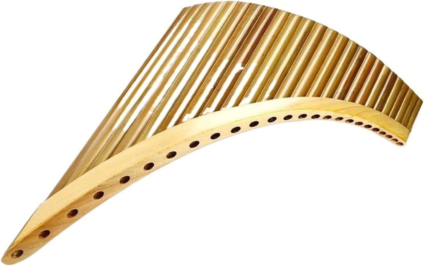 Chinese Traditional Musical Instrument 25 Pipes Pan Flute C Key Pan Pipes Woodwind Instrument Pan Flute In C Key (Color : Left)