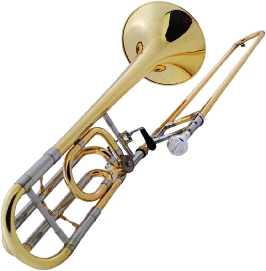 Adult Trombone Instrument B Flat To F Key Tenor Trombone Professional Performance Lacquer Gold