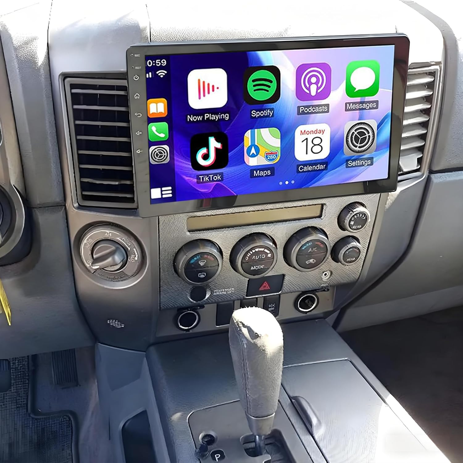 Android 13 Double Din Car Stereo Upgrade Radio for Nissan Armada 2006-2007, 10.1