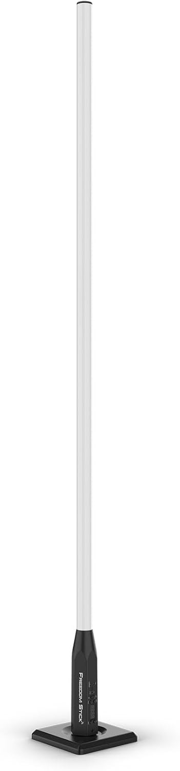 Audiosavings Bundle: Chauvet DJ Freedom Stick X4 (4) Wireless Battery RF LED DMX Light Sticks+Remote Bundle with (4) Rockville RDX3M25 25 Foot 3 Pin DMX Lighting Cable 100% OFC Copper (5 Items)